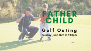 Father child golf outing